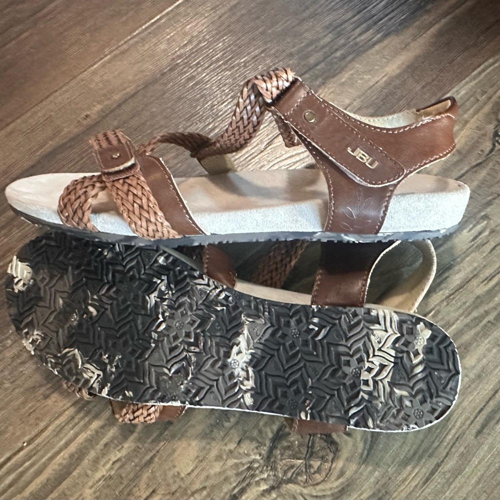 JBU by Jambu women's braided brown sandal vegan upper LORETA size 9 m - Picture 5 of 7